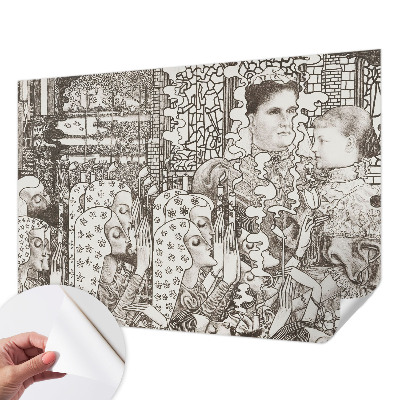 Papier peint panoramique adhésif Kvetinové portréty