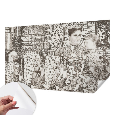 Papier peint panoramique adhésif Kvetinové portréty