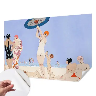 Papier peint photographique intissé Plage rétro