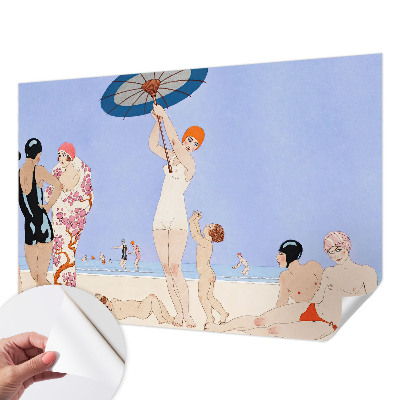 Papier peint tendance chambre adulte Retro pláž