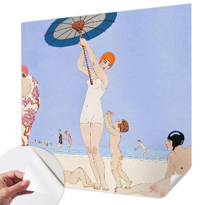 Papier peint tendance chambre adulte Retro pláž
