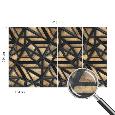 Déco papier peint salon Geometrické prepojenie