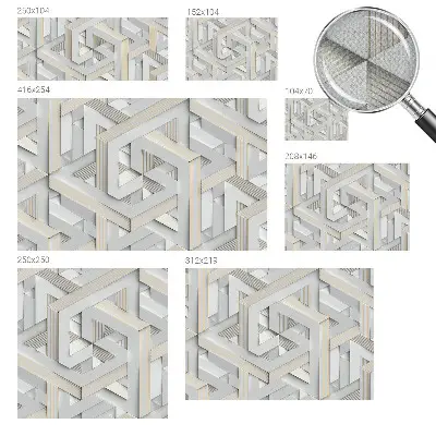 Papier peint intissé Formes illusoires