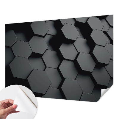 Papier peint panoramique pas cher 3D šesťuholníky