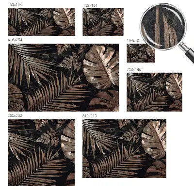 Papier peint photo grand format pour le mur feuilles exotiques