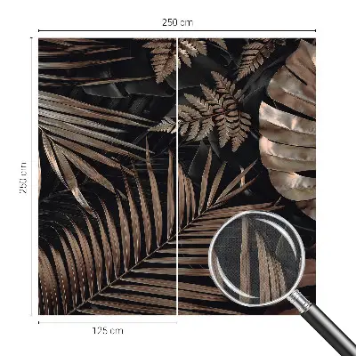 Papier peint photo grand format pour le mur feuilles exotiques