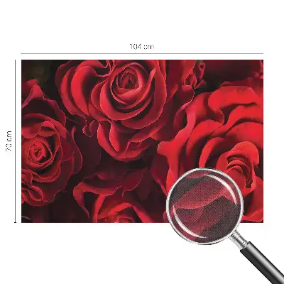 Papier peint photographique intissé roses rouges