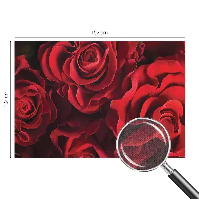 Papier peint photographique intissé roses rouges