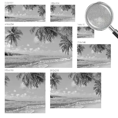 Papier peint photographique sur tissu non tissé paradis tropical