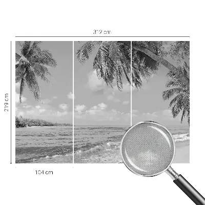 Papier peint photographique sur tissu non tissé paradis tropical