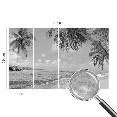 Papier peint photographique sur tissu non tissé paradis tropical