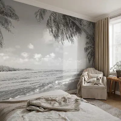 Papier peint photographique sur tissu non tissé paradis tropical