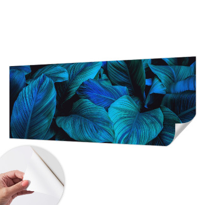 Papier peint tête de lit chambre adulte Modré listy