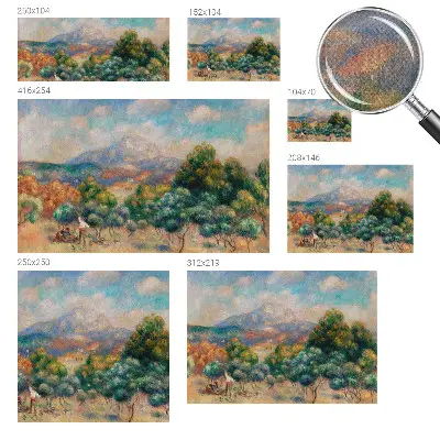 Papier peint photo imprimé sur tissu non tissé paysage de montagne