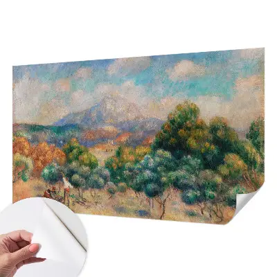 Papier peint photo imprimé sur tissu non tissé paysage de montagne