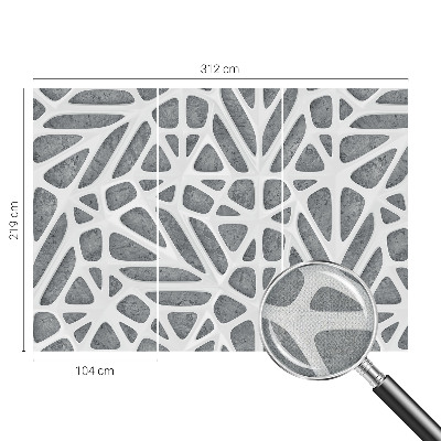Déco papier peint salon Geometrická sieť