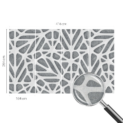 Déco papier peint salon Geometrická sieť