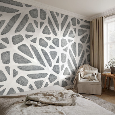 Déco papier peint salon Geometrická sieť