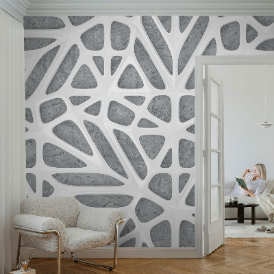 Déco papier peint salon Geometrická sieť