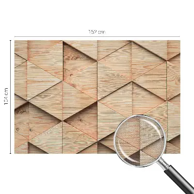 Papier peint intissé mosaïque en bois