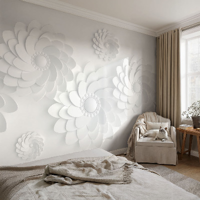 Papier peint chambre adulte cocooning Kvetinová elegancia