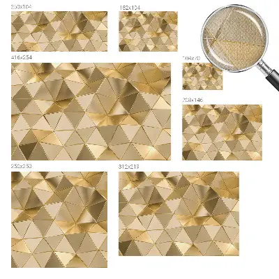 Papier peint intissé imprimé Motifs triangulaires