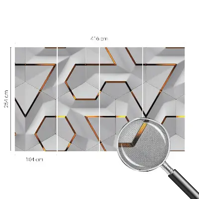 Papier peint intissé Motifs tridimensionnels