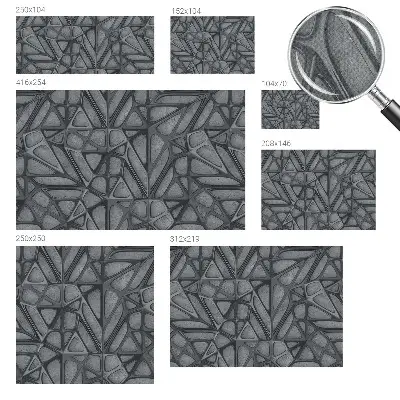 Papier peint photographique sur tissu non tissé Motifs géométriques