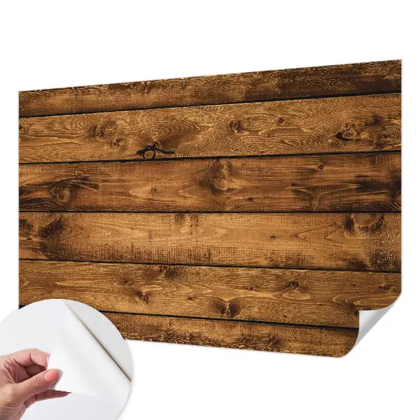 Papier peint photographique intissé planches de bois