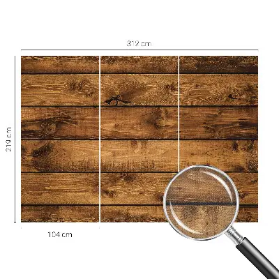 Papier peint photographique intissé planches de bois