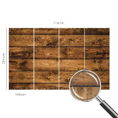 Papier peint photographique intissé planches de bois