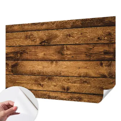 Papier peint photographique intissé planches de bois