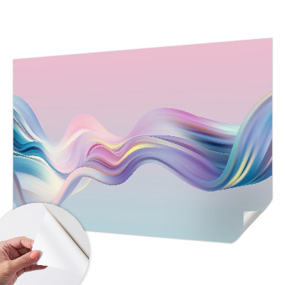 Papier peint chambre adulte cocooning Farebné vlny