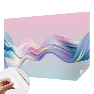 Papier peint chambre adulte cocooning Farebné vlny