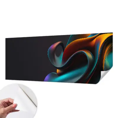 Papier peint photo imprimé sur tissu non tissé tourbillon coloré