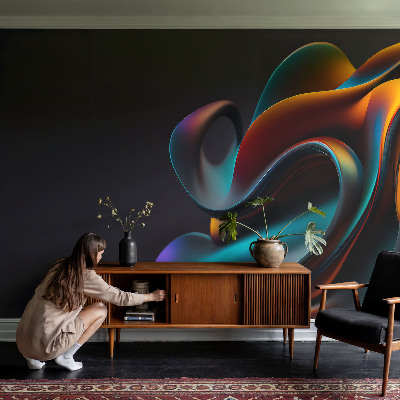 Papier peint chambre parentale Farebný vír