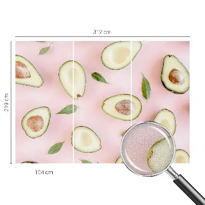 Papier peint photographique sur tissu non tissé Composition de l'avocat