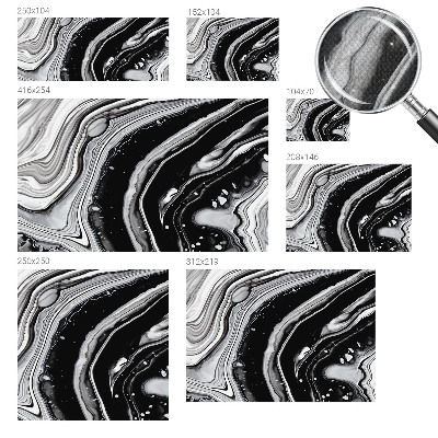 Papier peint tendance salon Monochromatické vlny