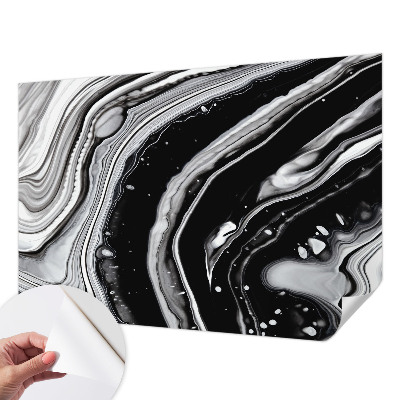 Papier peint tendance salon Monochromatické vlny