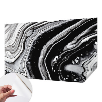 Papier peint tendance salon Monochromatické vlny