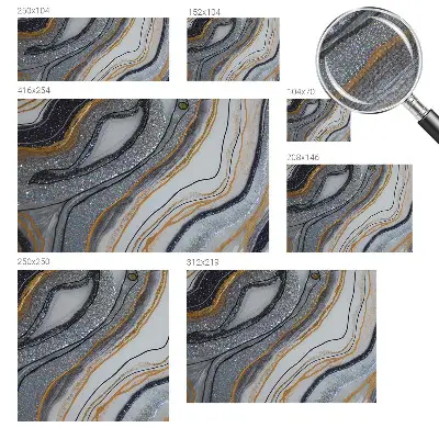 Papier peint photo grand format pour le mur vagues de pierre