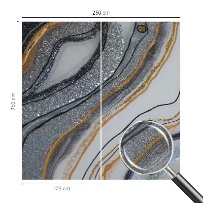 Papier peint photo grand format pour le mur vagues de pierre