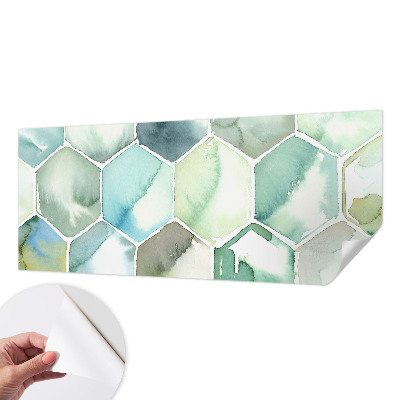 Papier peint tendance chambre adulte Pastelové šesťuholníky