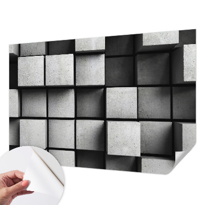 Papier peint panoramique adhésif Geometrické kocky
