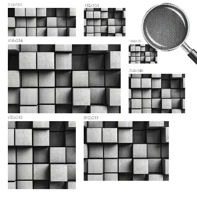 Papier peint photo grand format pour le mur cubes géométriques
