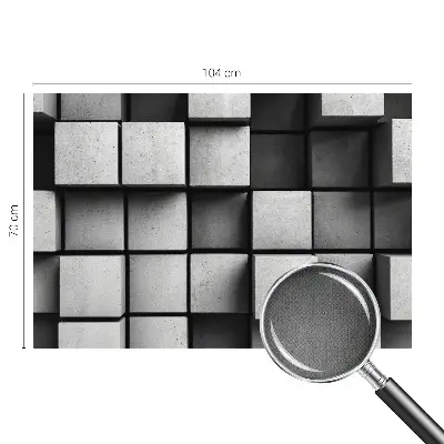 Papier peint photo grand format pour le mur cubes géométriques