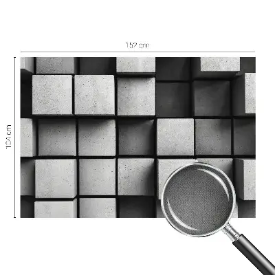 Papier peint photo grand format pour le mur cubes géométriques