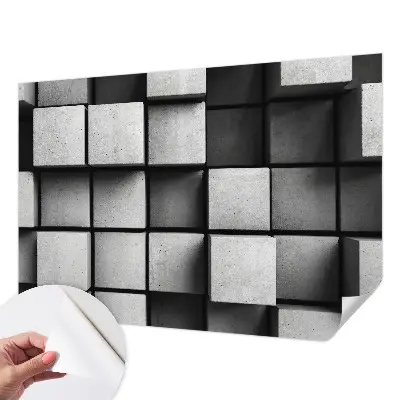 Papier peint photo grand format pour le mur cubes géométriques