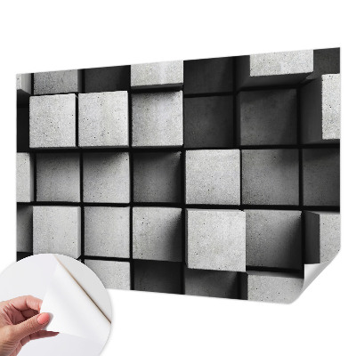 Papier peint panoramique adhésif Geometrické kocky