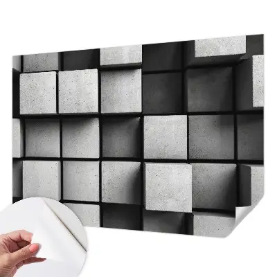 Papier peint photo grand format pour le mur cubes géométriques